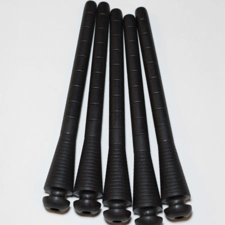 8" Pirns come in black plastic