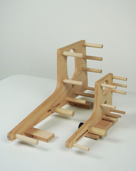 Louet Inkle Loom side by side, from the front.